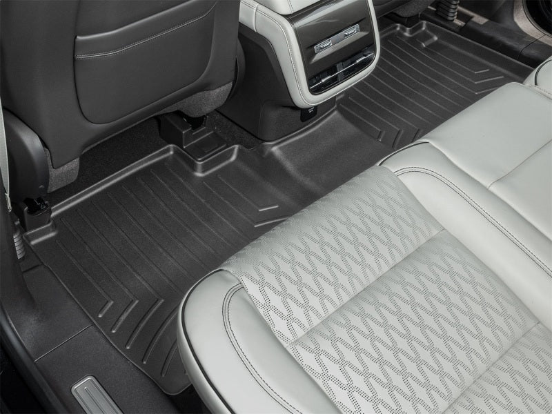 WeatherTech FloorLiner DigitalFit Rear Floor Mat Black for 2024-2025 Lincoln Nautilus - Part Number 4418682