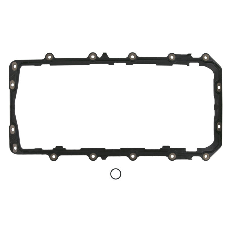Fel-Pro 1897 Engine Oil Pan Gasket Set with Molded Rubber and Rigid Carrier – Reliable Seal for Automotive Repairs