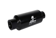 Load image into Gallery viewer, Aeromotive In-Line Filter with 10 Micron Microglass Element, 2-inch OD, AN-10 Ports, Black Anodized Finish