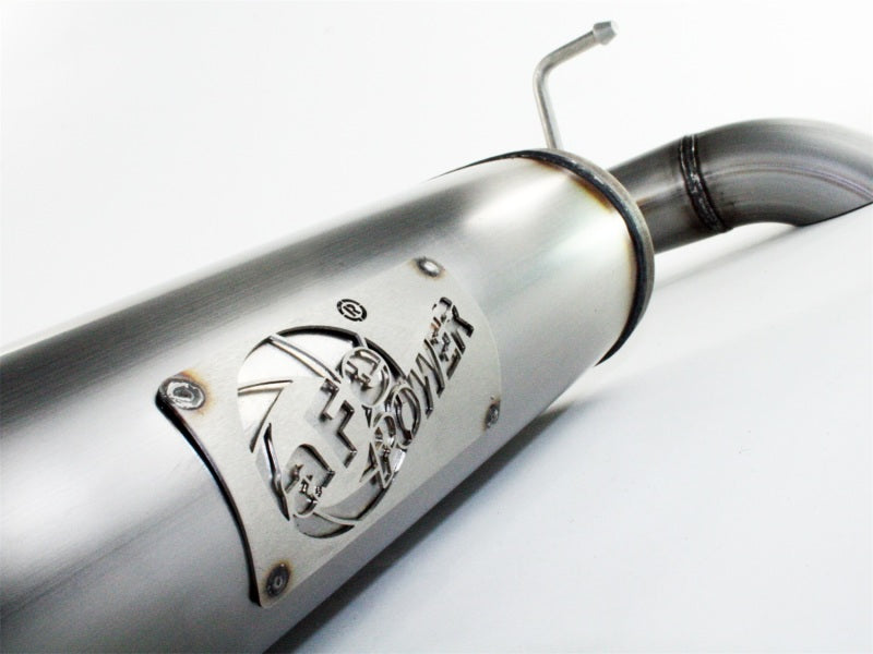 aFe MACHForce XP 2.5-inch Stainless Steel Axle-Back Exhaust System for Jeep Wrangler (07-18) V6-3.6L/3.8L