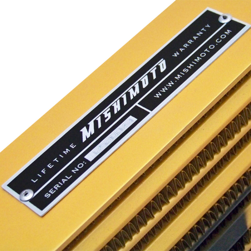 Mishimoto Eat Sleep Race Special Edition Gold M-Line Intercooler for Universal Fitment