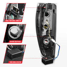 Load image into Gallery viewer, ANZO 2004-2012 Chevrolet Colorado and GMC Canyon LED Tail Light Assemblies with Light Bar, Black Housing, Clear Lens – Pair