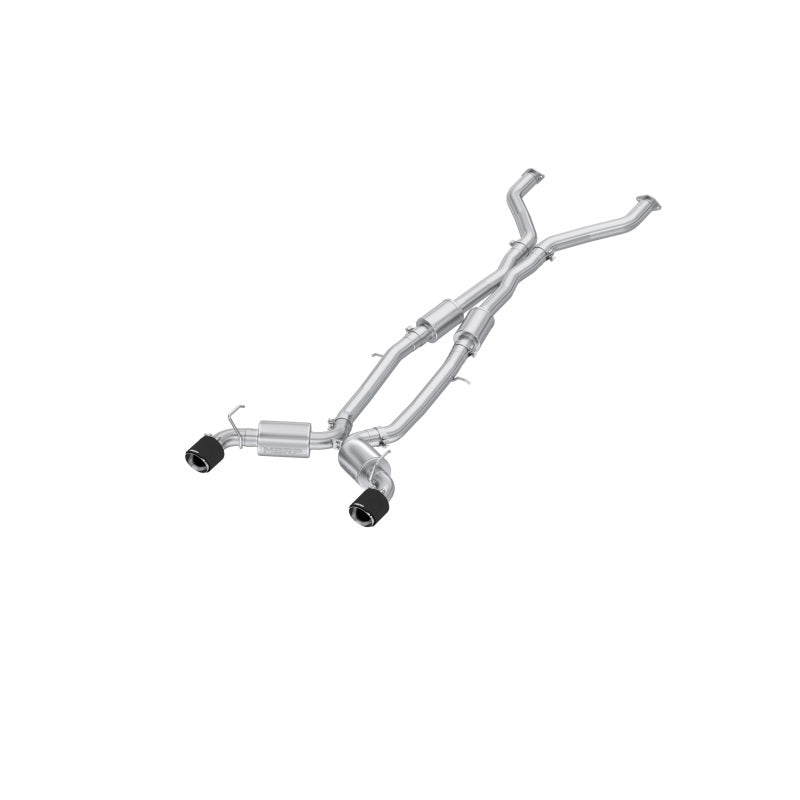 MBRP 23-24 Nissan Z 3.0L Armor Pro Series T304 Stainless Steel Cat-Back Dual Exhaust System with 5-inch Carbon Fiber Tips