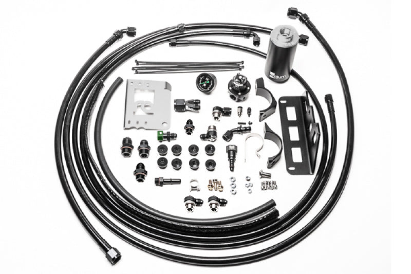 Radium Engineering Fuel Hanger Plumbing Kit for Cadillac CTS-V – Stainless Steel Filter, E85 Compatible