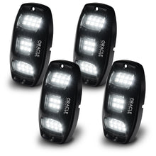 Load image into Gallery viewer, ORACLE Lighting RGB+W Underbody Wheel Well Rock Light Kit – 4 Pieces with Bluetooth &amp; Wireless Remote Control