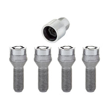 Load image into Gallery viewer, McGard Wheel Lock Bolt Set - 4pk. (Cone Seat) M14X1.5 / 19mm Hex / 31.0mm Shank Length - Chrome