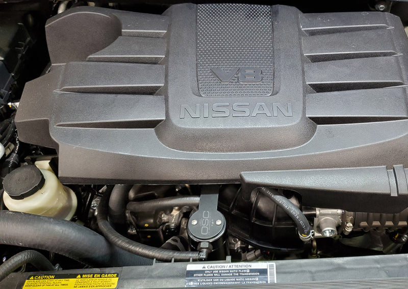 J&L JLT3108P-B Oil Separator 3.0 Passenger Side, Black Anodized for 2016-2024 Nissan Titan 5.6L
