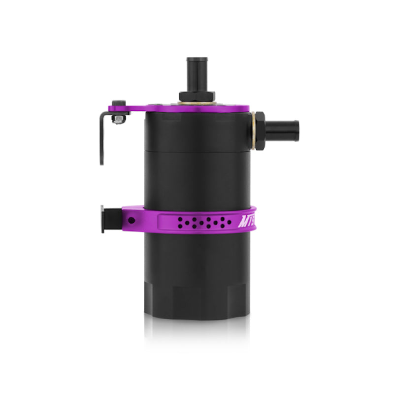 Mishimoto Universal Baffled Oil Catch Can - Purple for Automotive Performance