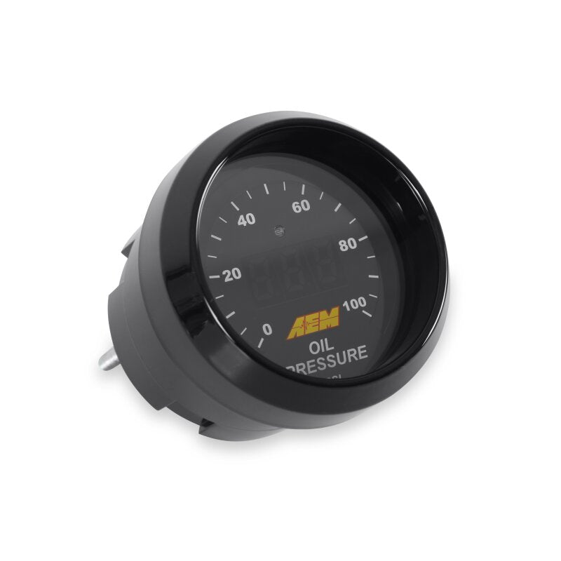 AEM 52mm Digital Oil and Fuel Pressure Gauge with 0-5V Analog Output – Part Number aem30-4401