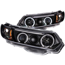 Load image into Gallery viewer, ANZO 2006-2011 Honda Civic Projector Headlights with Halo and Black Housing (CCFL)
