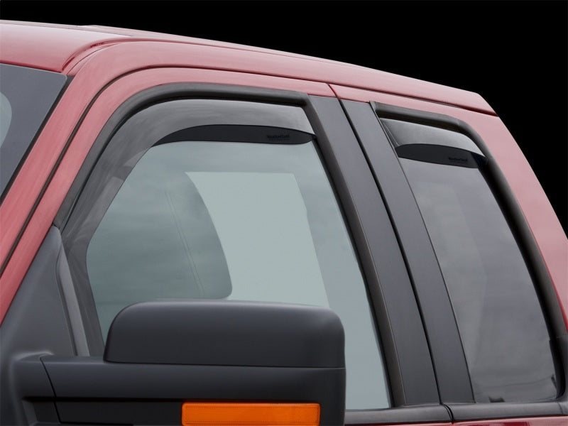 WeatherTech 84697IM Side Window Deflectors for 2004 Ford F-150 SuperCrew, Front and Rear, Dark Tint