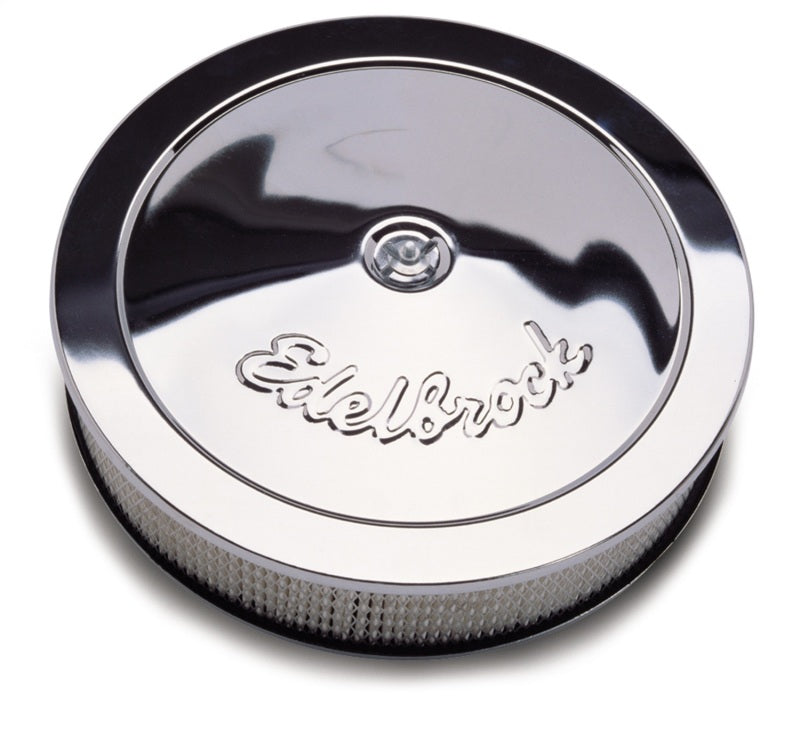 Edelbrock Pro-Flo Series 14-Inch Chrome Round Air Cleaner Part #1207