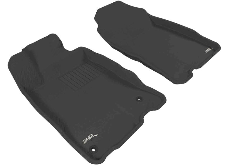 3D MAXpider KAGU Series All-Weather Floor Mats for Honda CR-Z – Custom Fit, Black