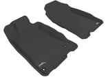3D MAXpider KAGU Series All-Weather Floor Mats for Honda CR-Z – Custom Fit, Black