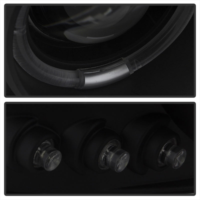 Spyder GMC Sierra 1500/2500 1999-2006 Projector Headlights with LED Halo and Black Smoke Finish