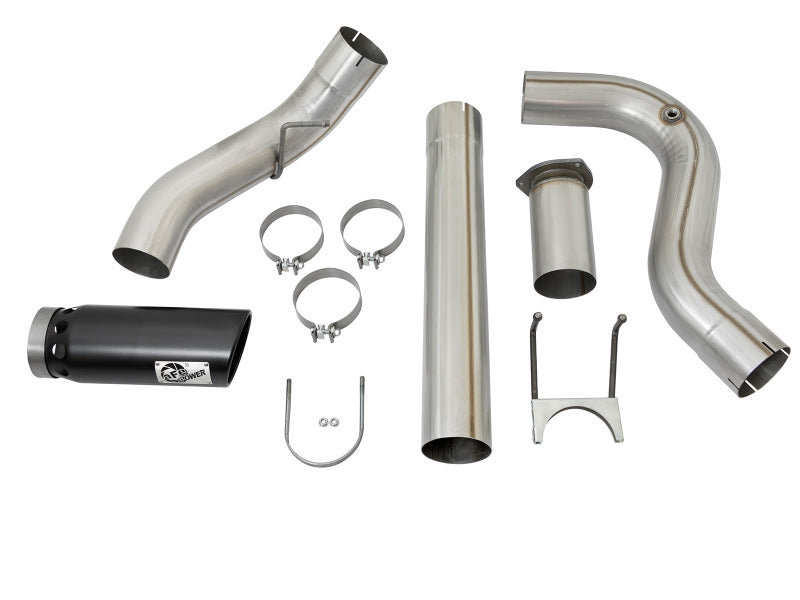 aFe ATLAS 5-Inch DPF-Back Exhaust System with Black Tip for 2017 Ford F-Series 6.7L Power Stroke Diesel