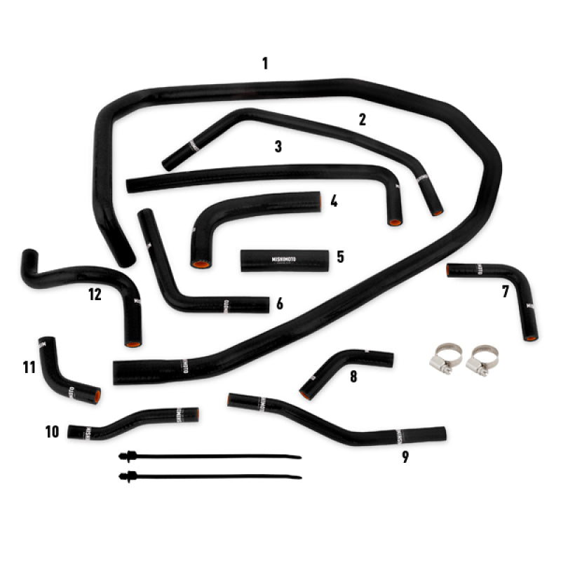 Mishimoto Silicone Ancillary Hose Kit for 2015-2021 Subaru WRX - Black