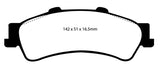 EBC Yellowstuff Rear Brake Pads for Cadillac Deville 2001-2005 * High-Performance Street and Track Use