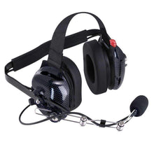 Load image into Gallery viewer, Rugged Radios H42 Behind the Head (BTH) Carbon Fiber Headset for 2-Way Radios