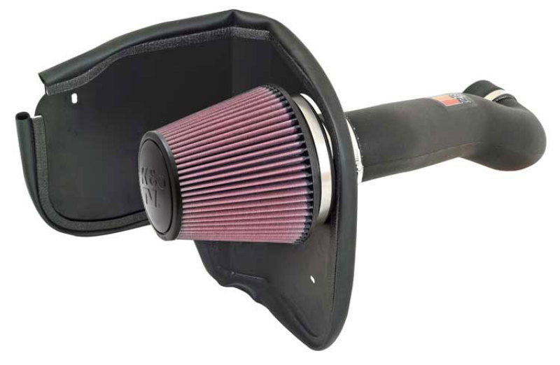 K&N Engineering 57-1555 High-Flow Cold Air Intake System for Jeep Grand Cherokee 2006-2010 with 6.1L V8 Engine