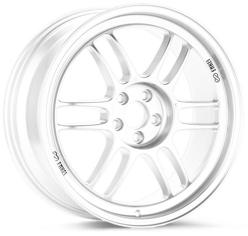 Enkei RPF1 17x9 Inch Wheel with 5x114.3 Bolt Pattern and 22mm Offset in Vanquish White – Part Number enk3797906522WP