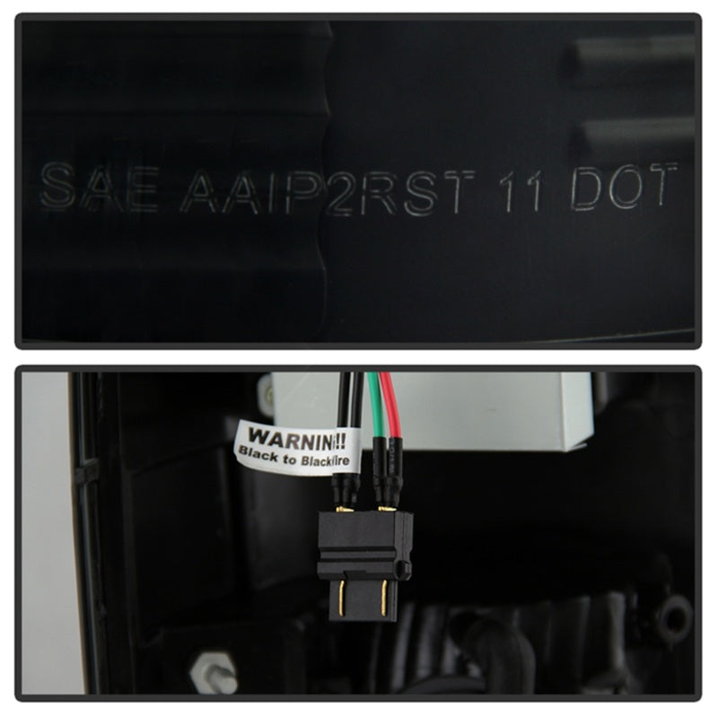 Spyder 08-16 Ford Super Duty LED Tail Lights Black Smoke - Part # spy5083296