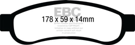 EBC ED91893 Extra Duty Rear Brake Pads for 2010-2011 Ford F-250 Super Duty