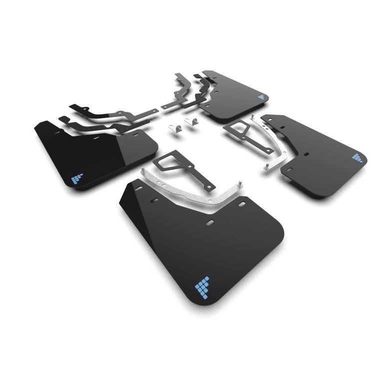 Rally Armor 2025 Hyundai Ioniq 5 N Black UR Mud Flap with Light Blue Battery Logo