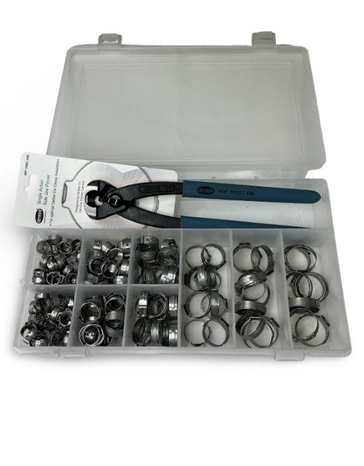 Main ST Collective – Oetiker EFI Clamp Kit with Optional Pliers, Stepless 1-Ear Clamps