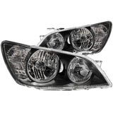 ANZO 01-05 Lexus IS300 Crystal Headlights with Black Housing - Pair