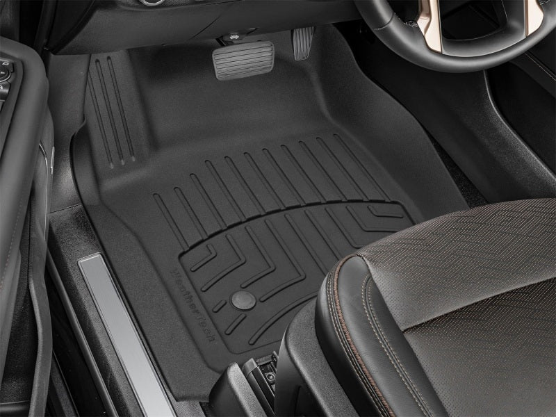 WeatherTech FloorLiner HP for 2021 Chevrolet Suburban and Tahoe * Custom Fit Front Floor Mats in Black
