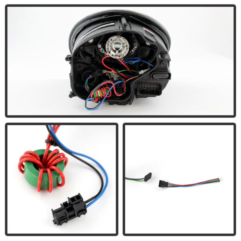 Spyder Porsche 911 2005-2009 LED Projector Headlights with Xenon/HID and DRL - Black