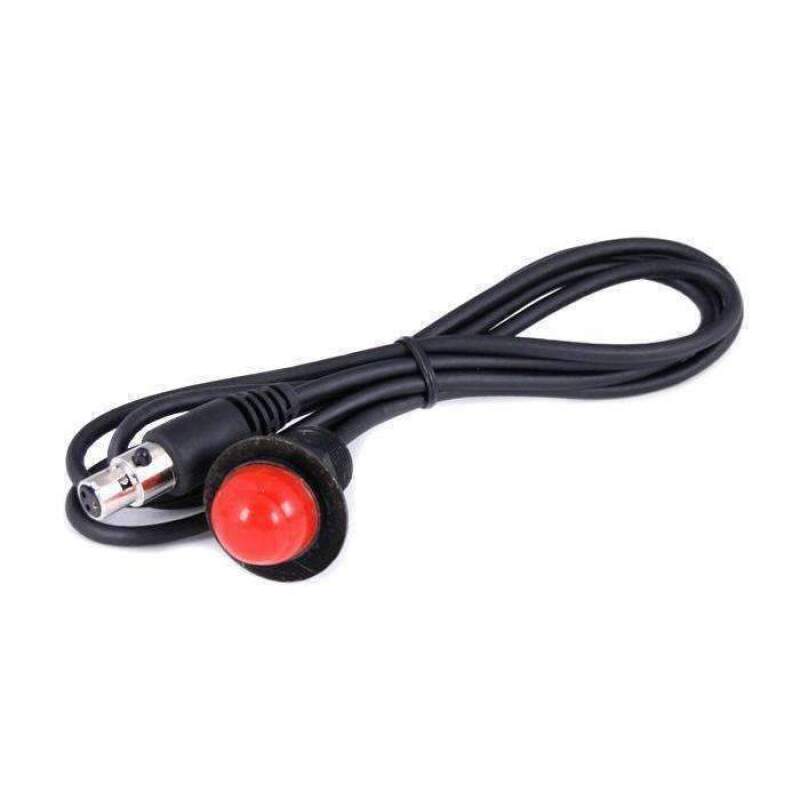 Rugged Radios Hole Mount Push to Talk Cable (PTT) with 48-Inch Straight Cord for Intercom Systems