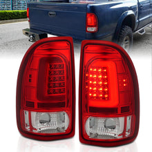 Load image into Gallery viewer, ANZO LED Tail Light Assembly Pair for Dodge Dakota 1997-2004 with Chrome Housing and Red Lens
