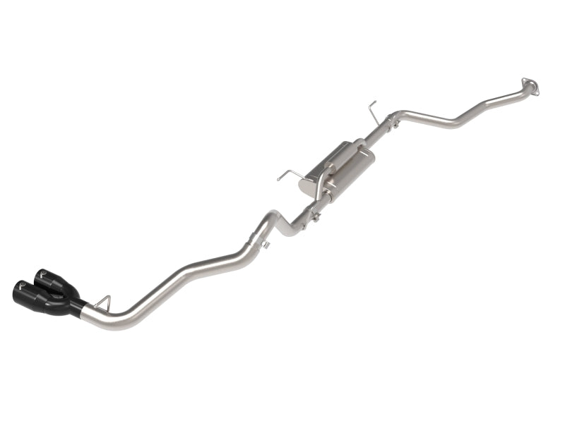 aFe Vulcan Series 2.5in to 3in Cat-Back Exhaust with Black Tip for Toyota Tacoma 2024-2025 L4-2.4L