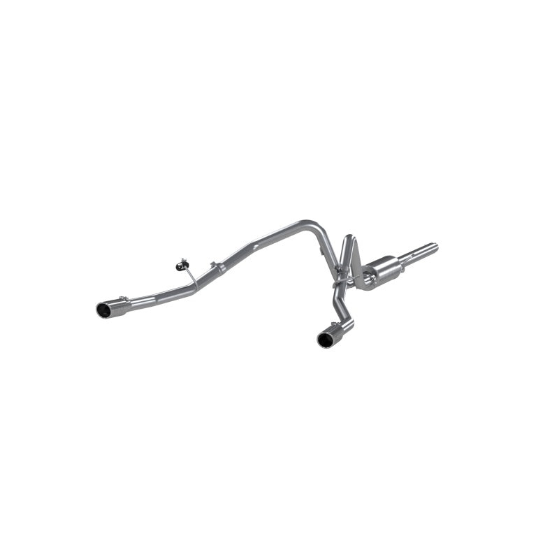 MBRP Armor Plus Series Cat Back Exhaust System for Ford F-150 2004-2008 with 2.5 Inch Diameter and Dual Split Rear Exit