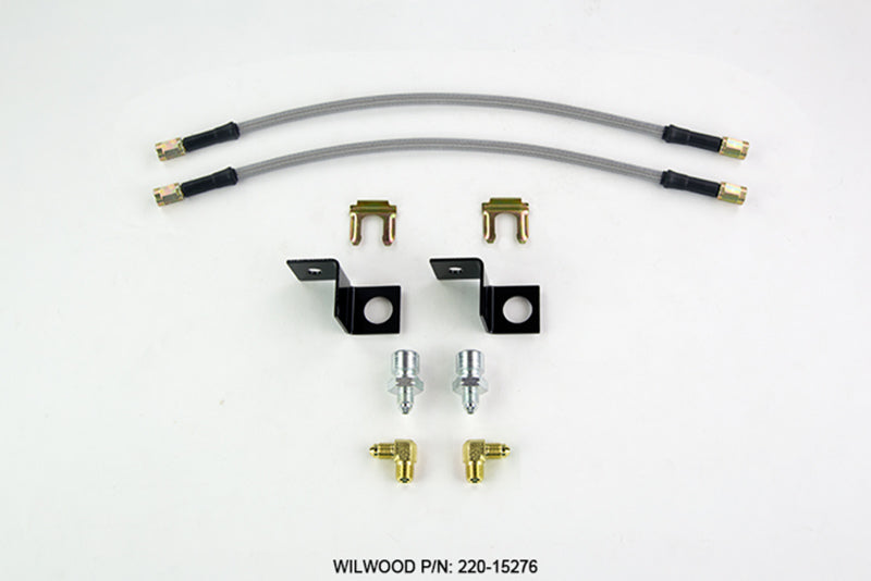 Wilwood Flexline Kit 14 Inch -3 M10-1.5 IF 1/8 NPT 90 Degree - Part Number wil220-15276