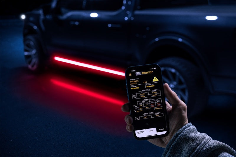 AMP Research PowerStep Vision Lighted Electric Running Boards for 2021-2025 Ford F-150 Crew Cab
