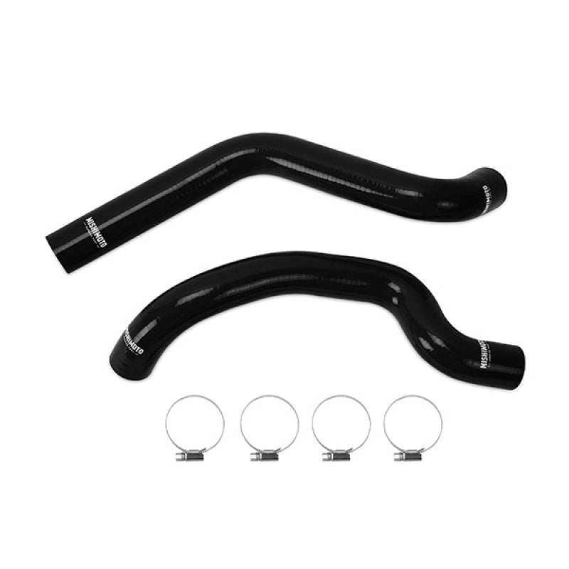 Mishimoto 2007-2011 Jeep Wrangler 3.8L Black Silicone Radiator Hose Kit, MMHOSE-WR6-07BK