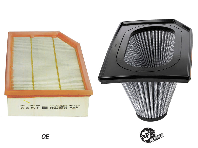 aFe Magnum FLOW Pro Dry S Inverted Air Filter for Jeep Wrangler JL & Gladiator JT 2018-2025 * Part Number AFE31-80280