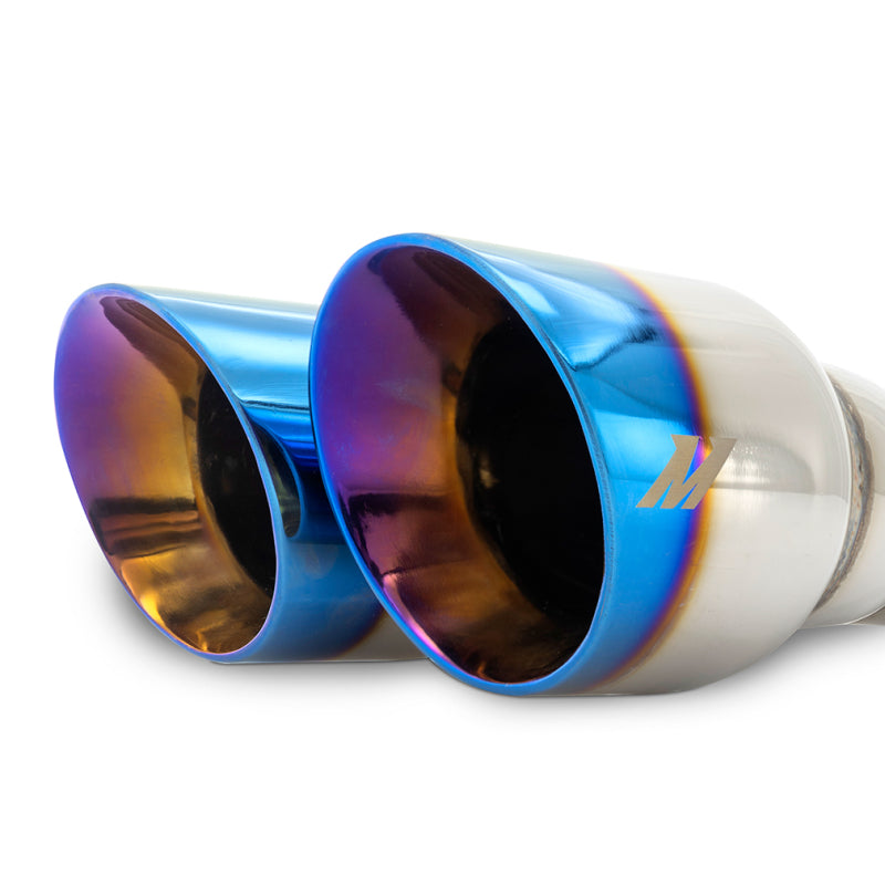 Mishimoto Dual Offset Exhaust Tips 2.5-inch Inlet, 3-inch Outlet with Burnt Finish