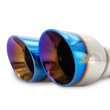 Load image into Gallery viewer, Mishimoto Dual Offset Exhaust Tips 2.5-inch Inlet, 3-inch Outlet with Burnt Finish