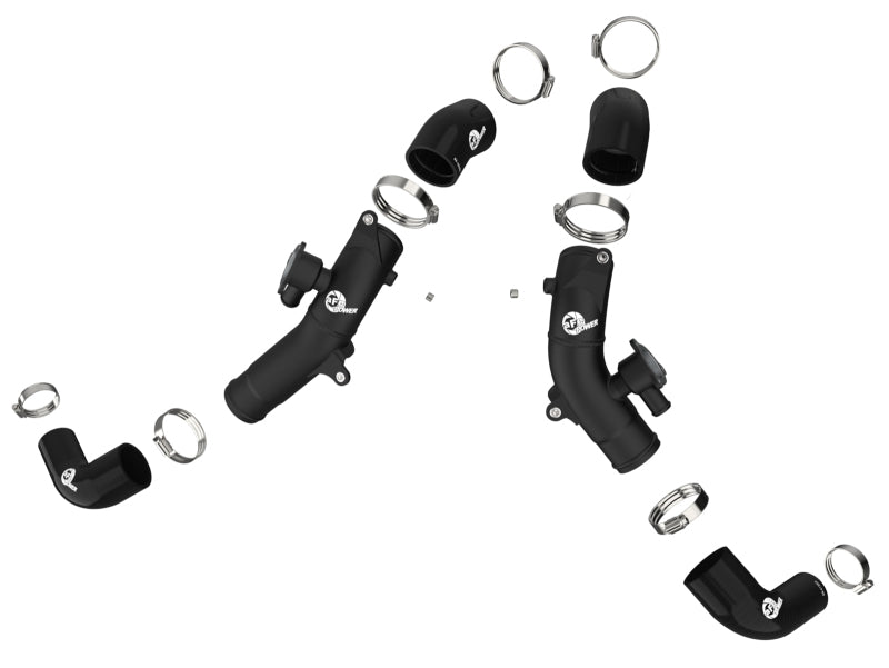 aFe BladeRunner 2.5 Inch Aluminum Hot Charge Pipe for Toyota Tundra 2022-2023 V6-3.4L, Black