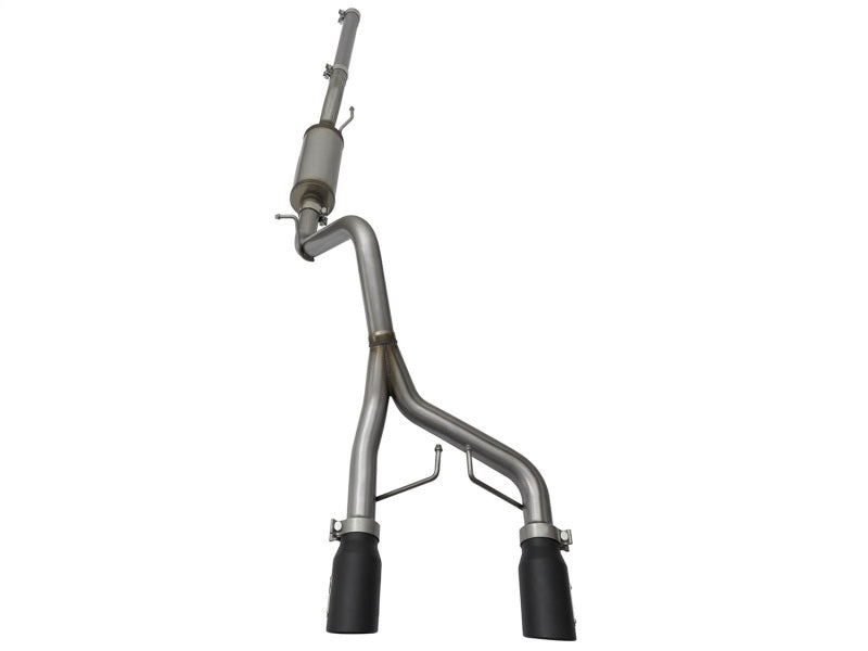 aFe Rebel Series Dual Center Exit Cat-Back Exhaust System for 2007-2017 Jeep Wrangler (V6-3.6L/3.8L)