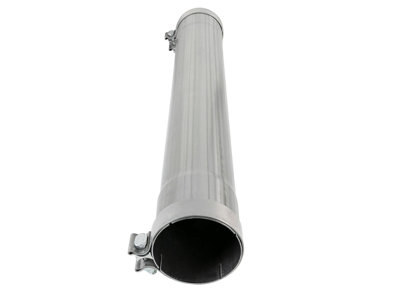 aFe Saturn 4S 409 Stainless Steel Muffler Delete Pipe - 4 Inch Inlet/Outlet, 24 Inch Body