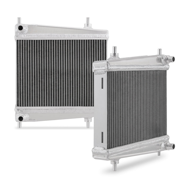 Mishimoto 2020+ Toyota Supra Aluminum Auxiliary Radiators - Full Aluminum, TIG-Welded, 30% Larger Core for Enhanced Cooling