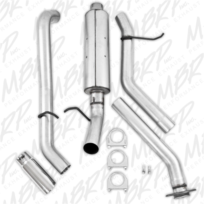 MBRP S5014AL Aluminized Steel Cat-Back Exhaust System for Chevrolet and GMC 1500 Trucks