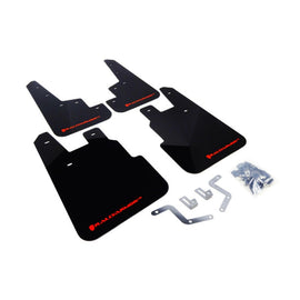 Rally Armor 14-18 Subaru Forester Black Mud Flap with Red Logo - Premium Polyurethane Mud Guard