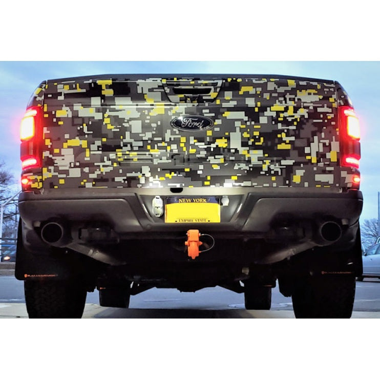 Rally Armor 17-20 Ford F-150 Raptor Gen 2 Black UR Mud Flap with Dark Grey Logo