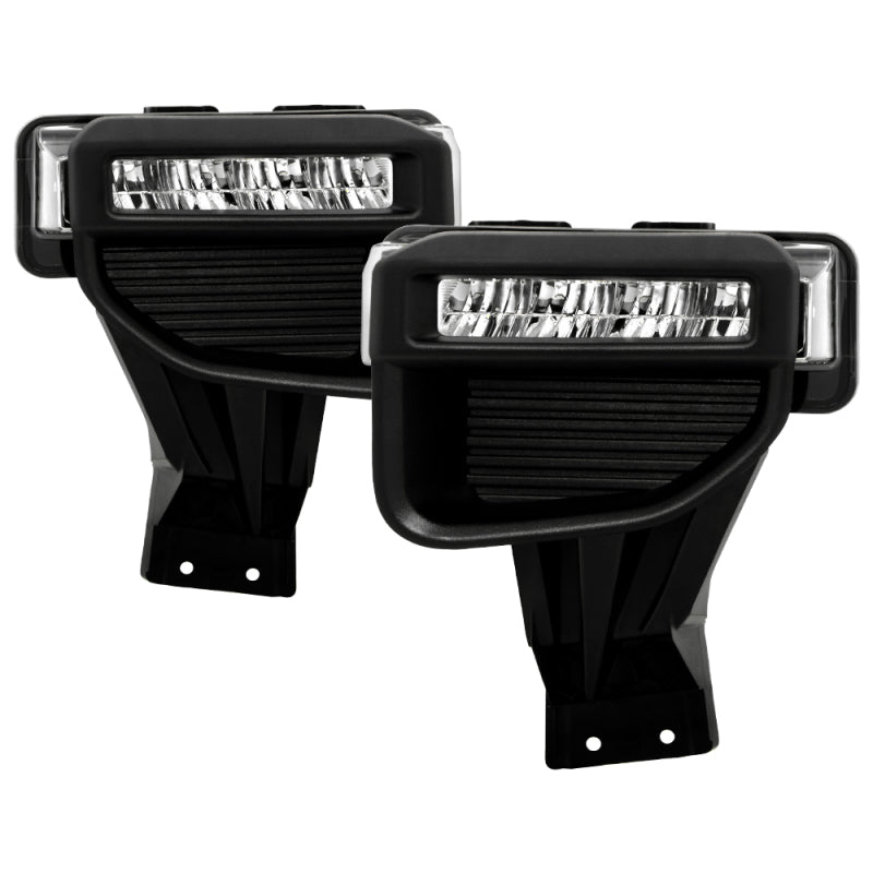 Spyder OEM Full LED Fog Lights with Switch for 2020 Ford F-250 and F-350 Super Duty - Clear